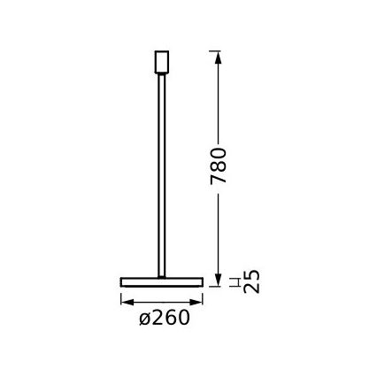 Ledvance - Šviestuvo koja DECOR STICK 1xE27/40W/230V antracitas