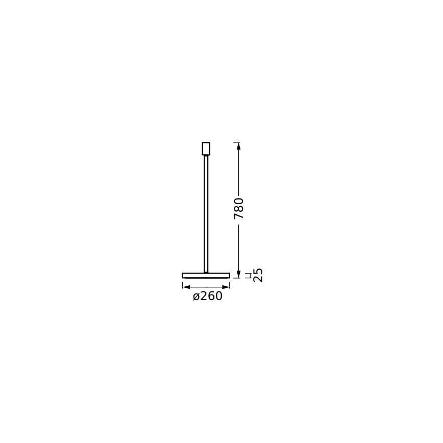 Ledvance - Šviestuvo koja DECOR STICK 1xE27/40W/230V antracitas