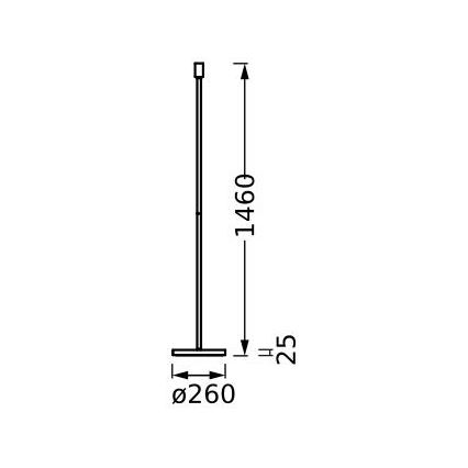 Ledvance - Šviestuvo koja DECOR STICK 1xE27/40W/230V smėlio spalva