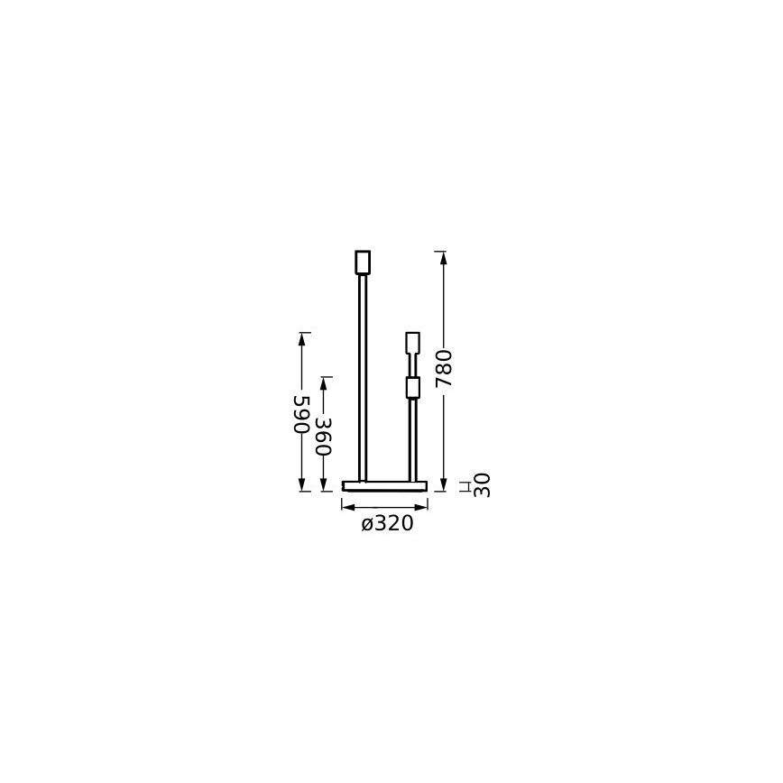 Ledvance - Šviestuvo koja DECOR STICK 3xE27/40W/230V smėlio spalva