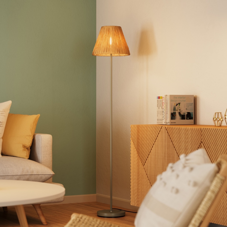 Ledvance - Toršeras DECOR RAFFIA 1xE27/15W/230V raffia bast