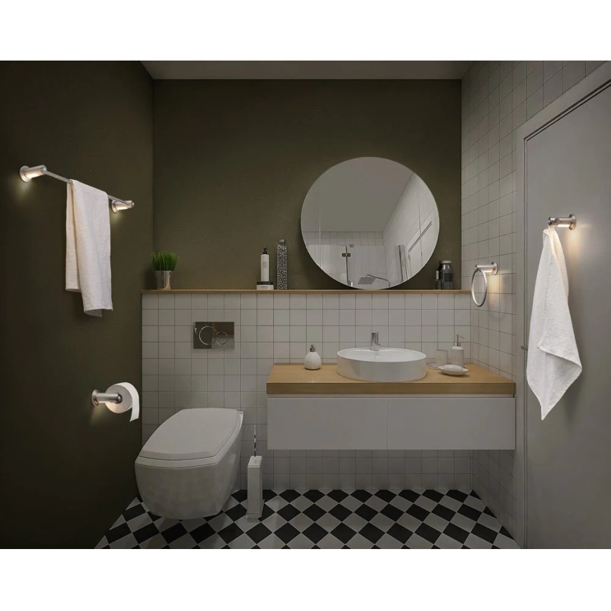 Ledvance - Vonia siena kabykla su LED foninis apšvietimas IP44 3xAAA