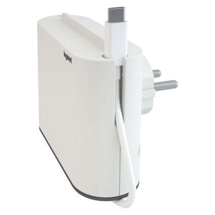 Legrand 049401 - Kištukinio lizdo skirstytuvas 2Z Tipas C + USB-A + USB-C balta