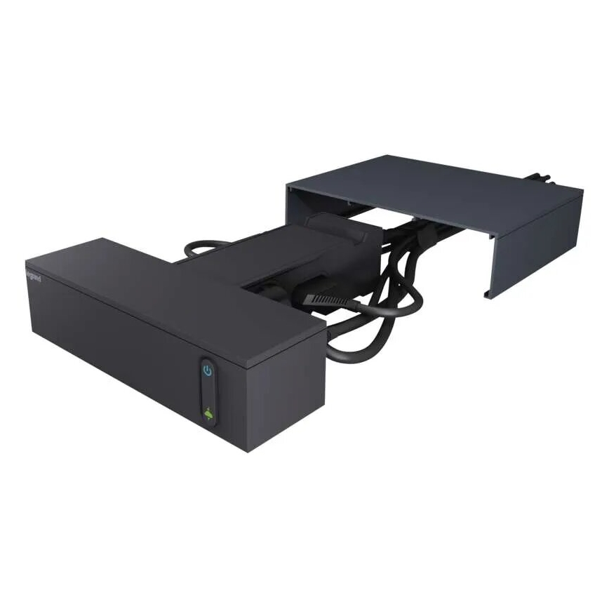 Legrand 049430 - Multimedijos HUB su jungikliu 4Z Tipas E + 4Z Tipas C 2m juoda
