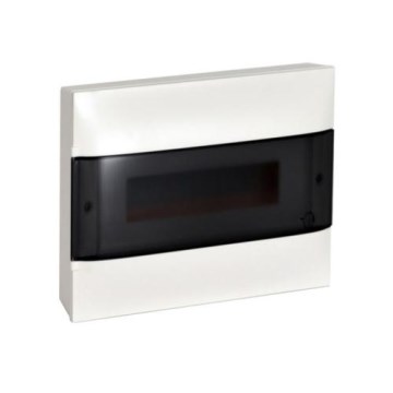 Legrand - 12 modulių skydelis IP40 baltas/juodas
