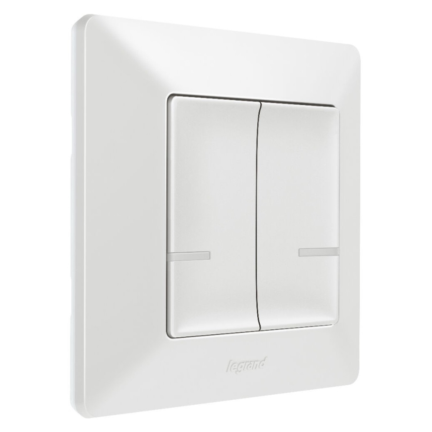 Legrand 752187- Išmanusis belaidis 2 mygtukų jungiklis VALENA 1xCR2032 Wi-Fi IP40