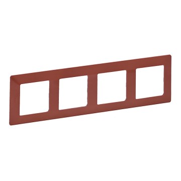 Legrand 754074 - rėmelis jungikliams VALENA LIFE 4P, plytų spalvos