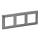 Legrand 754153 - Jungiklio rėmas VALENA LIFE 3P nerūdijantis