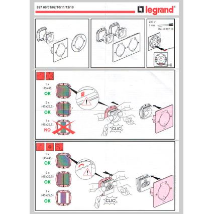 Legrand 89700 - Grindinis rėmas jungikliui PLATINUM 2M IP44 nerūdijantis