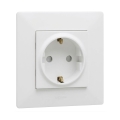 Legrand - Buitinis SCHUKO lizdas su rėmeliu NILOE STEP 250V baltas
