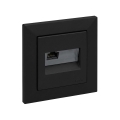 Legrand - Ethernet lizdas RJ45 su rėmeliu SUNO juodas