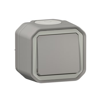 Legrand - Laiptinis jungiklis Nr. 6 PLEXO IP55 pilkas