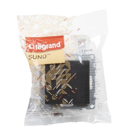 Legrand - Laiptų jungiklis Nr. 6 be rėmelio SUNO juodas