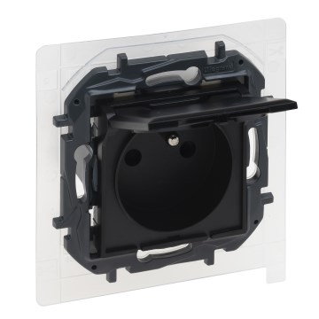 Legrand - Lauko buitinė kištukinė rozetė be rėmelio NILOE STEP 250V IP44 juoda