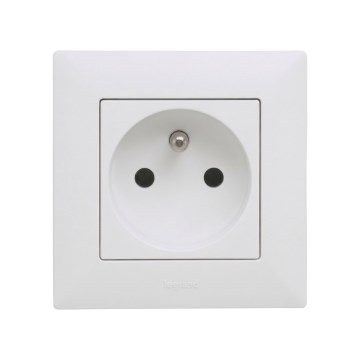 Legrand - Namų rozetė su rėmeliu NILOE STEP 250V balta