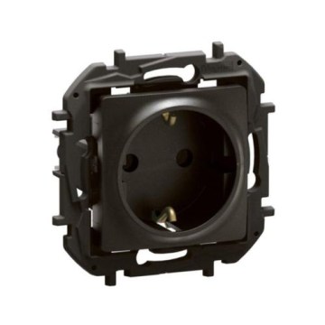 Legrand - Namų SCHUKO lizdas be rėmelio NILOE 250V juodas