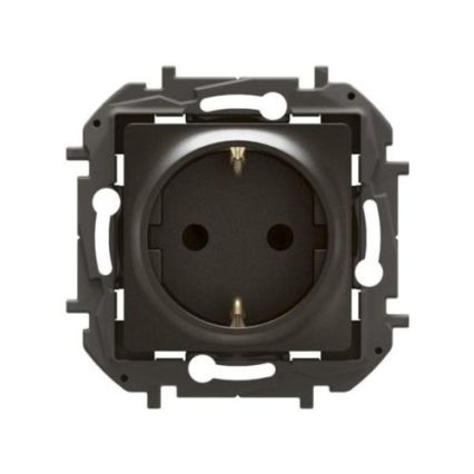 Legrand - Namų SCHUKO lizdas be rėmelio NILOE 250V juodas
