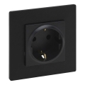 Legrand - Namų SCHUKO lizdas su rėmeliu NILOE STEP 250V juodas