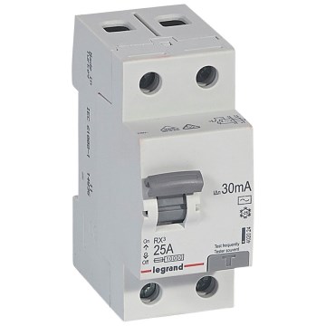 Legrand - Nuotėkio relė dviejų polių RX3 2P 25A 30MA AC