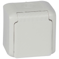 Legrand - Sieninė namų rozetė FORIX 250V IP44 balta