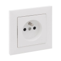 Legrand - Sieninis lizdas su rėmeliu SUNO 250V baltas