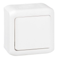 Legrand - Sieninis vienpolinis jungiklis Nr. 1 FORIX IP44 baltas