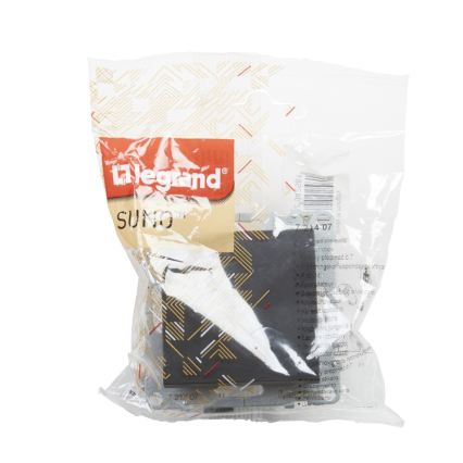 Legrand - Vieno poliaus mygtukas nr. 1/0 be rėmelio SUNO juodas