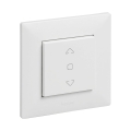 Legrand - Žaliuzių valdiklis su rėmeliu NILOE STEP baltas
