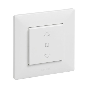 Legrand - Žaliuzių valdiklis su rėmeliu NILOE STEP baltas