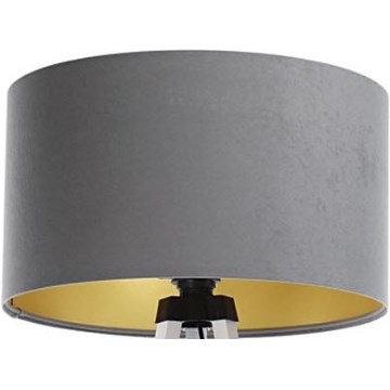 Lempos gaubtas toršerui STANDART E27 diametras 45 cm pilka/auksas