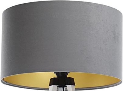 Lempos gaubtas toršerui STANDART E27 diametras 45 cm pilka/auksas