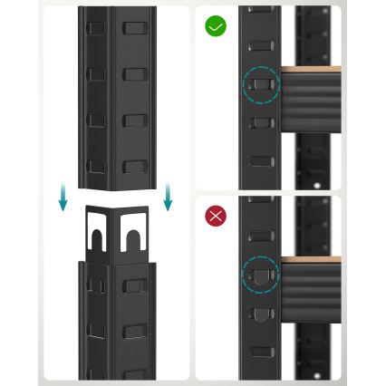 Lentyna ORDIFY ruda/juoda