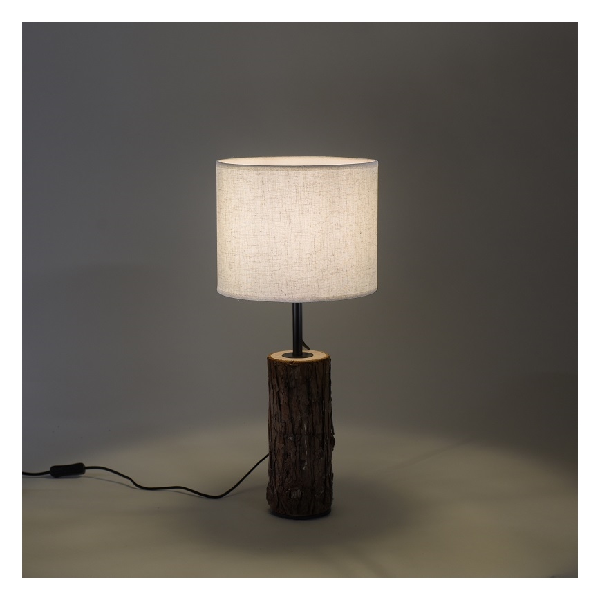 Leuchten Direkt 11233-79 - Stalinė lempa BARK 1xE27/40W/230V medis