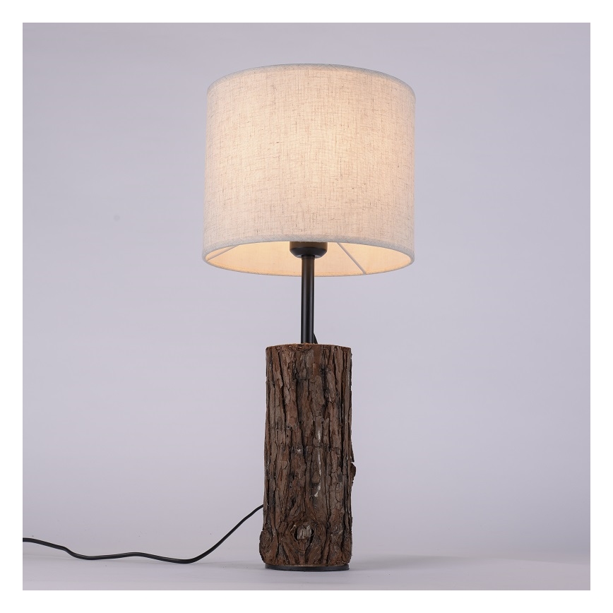 Leuchten Direkt 11233-79 - Stalinė lempa BARK 1xE27/40W/230V medis