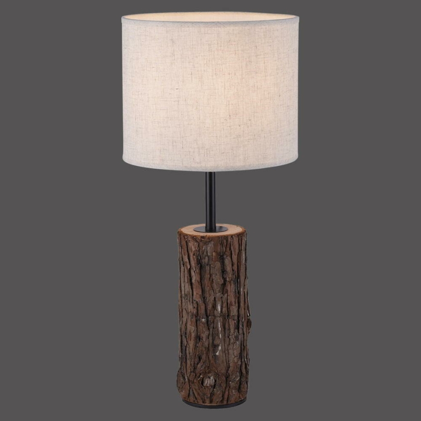 Leuchten Direkt 11233-79 - Stalinė lempa BARK 1xE27/40W/230V medis