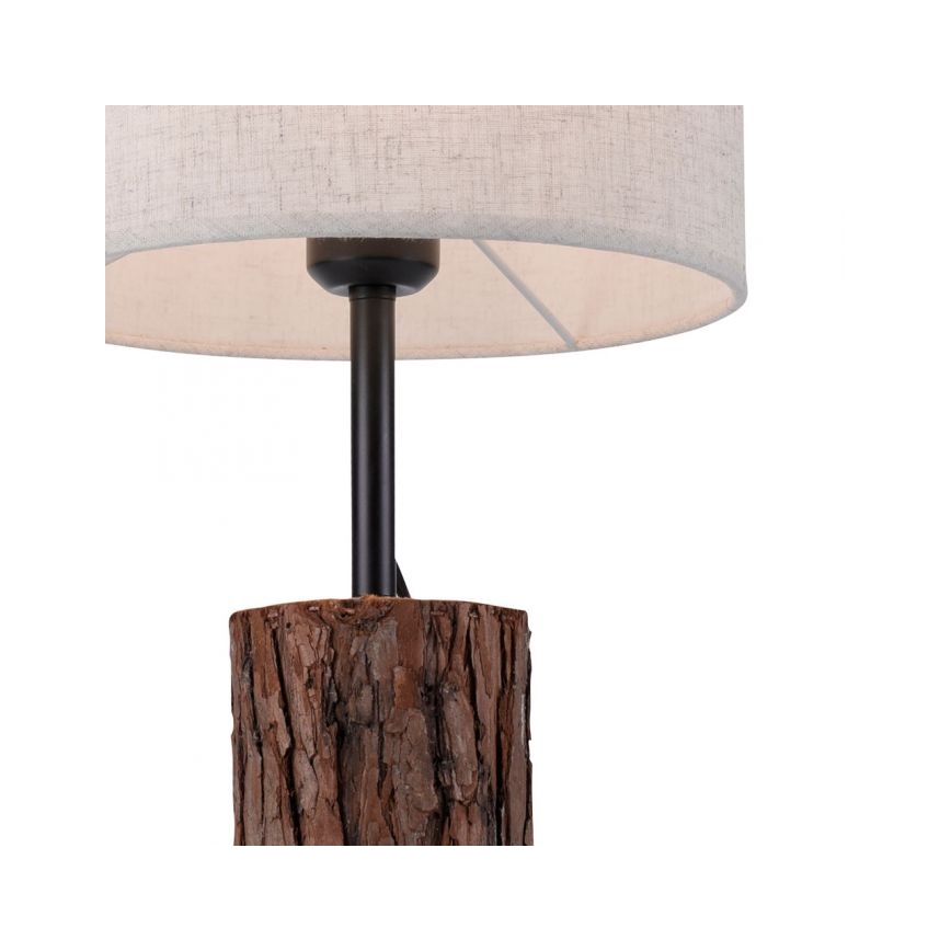 Leuchten Direkt 11233-79 - Stalinė lempa BARK 1xE27/40W/230V medis
