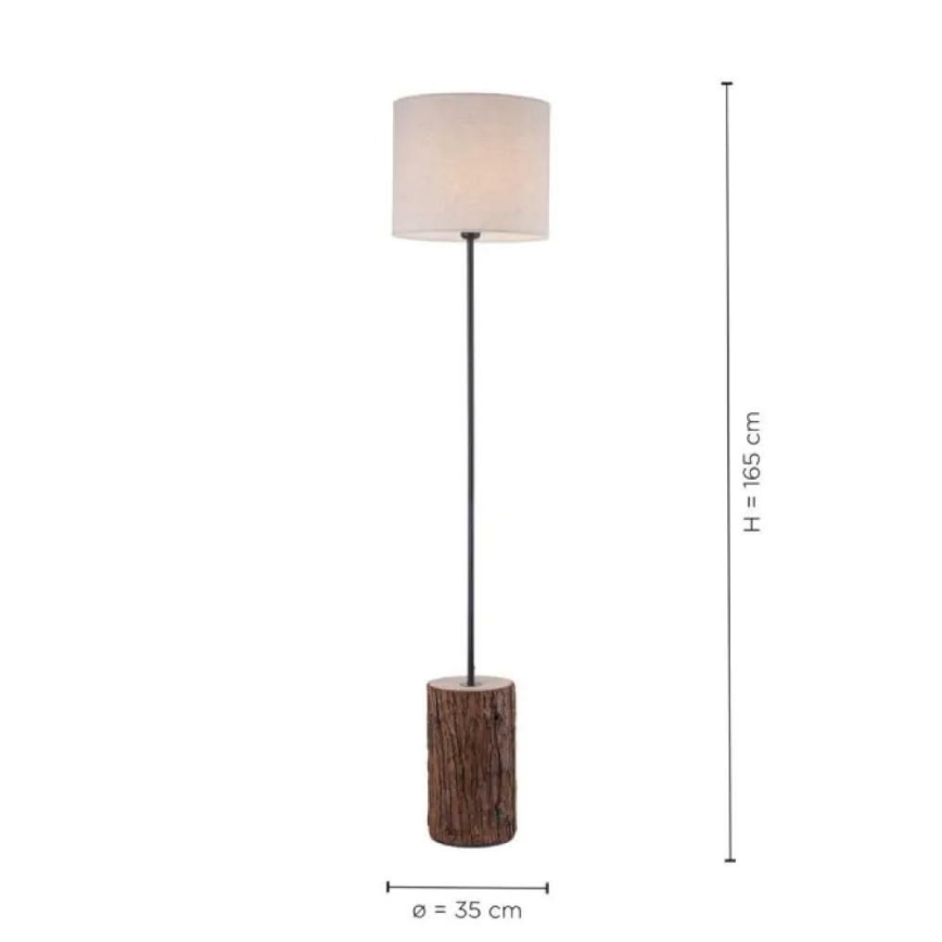 Leuchten Direkt 11234-79 - Toršeras BARK 1xE27/40W/230V medis