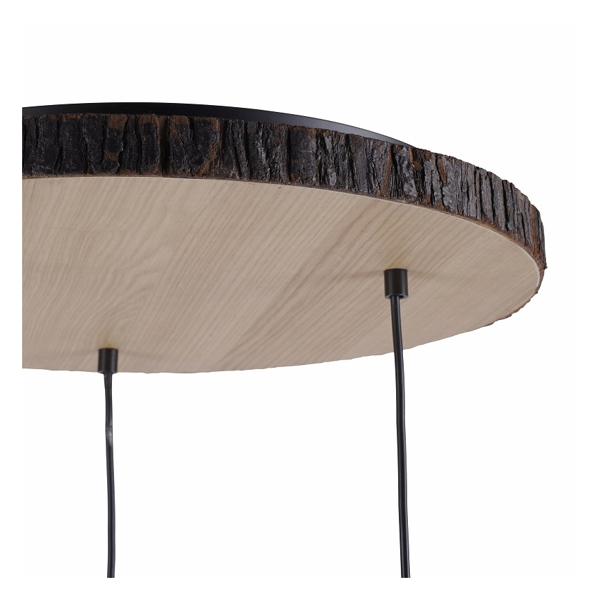 Leuchten Direkt 11236-79 - Pakabinamas sietynas BARK 3xE27/40W/230V medis