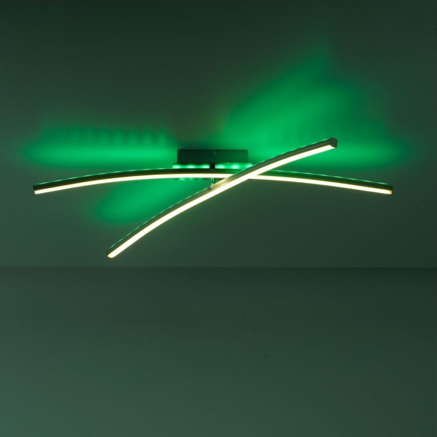 Leuchten Direkt 11255-55 - LED RGB Reguliuojamas ant pagrindo montuojamas sietynas ALINA 2xLED/8,1W/230V 2700-5000K + valdymo pultas