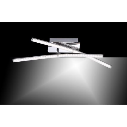 Leuchten Direkt 11270-55 - LED Ant pagrindo montuojamas sietynas SIMON 2xLED/5W/230V matinis chromas