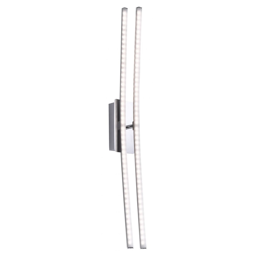 Leuchten Direkt 11272-55 - LED Ant pagrindo montuojamas sietynas SIMON 2xLED/8W/230V matinis chromas