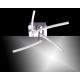 Leuchten Direkt 11291-17 - LED Ant pagrindo montuojamas sietynas SIMON 4xLED/3W/230V blizgus chromas