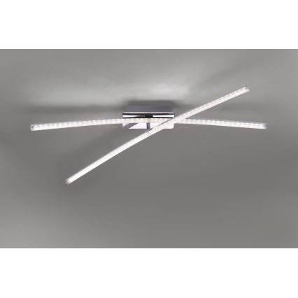 Leuchten Direkt 11292-17 - LED Ant pagrindo montuojamas sietynas SIMON 2xLED/8W/230V blizgus chromas