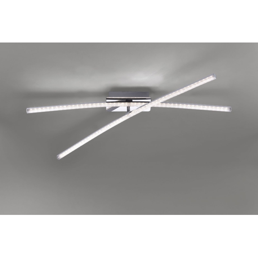 Leuchten Direkt 11292-17 - LED Ant pagrindo montuojamas sietynas SIMON 2xLED/8W/230V blizgus chromas