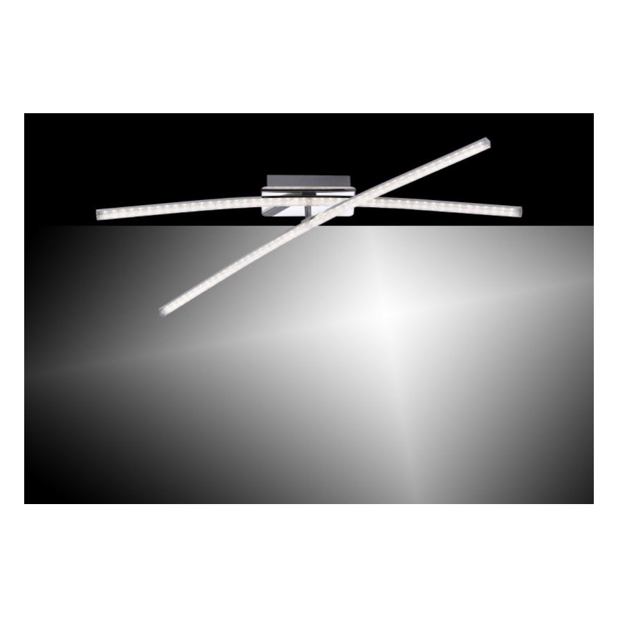 Leuchten Direkt 11292-17 - LED Ant pagrindo montuojamas sietynas SIMON 2xLED/8W/230V blizgus chromas