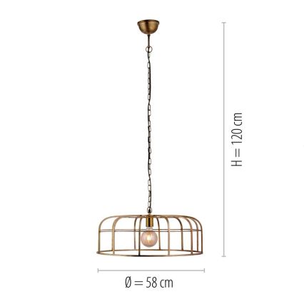 Leuchten Direkt 11493-60 - Pakabinamas sietynas AMIR 1xE27/25W/230V