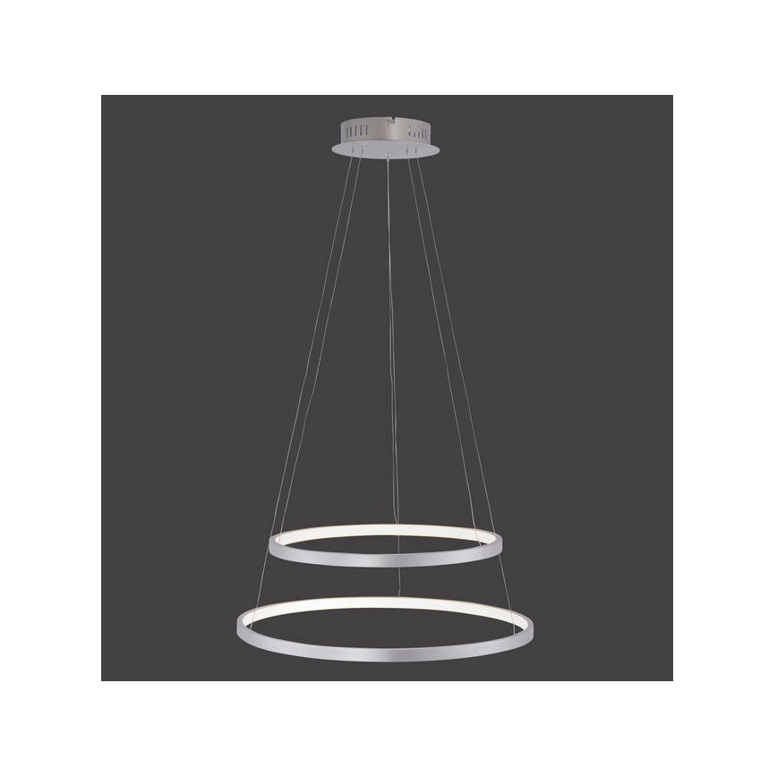 Leuchten Direkt 11525-21 - LED sietynas, kabinamas ant virvės CIRCLE 1xLED/15W/230V + LED/25W