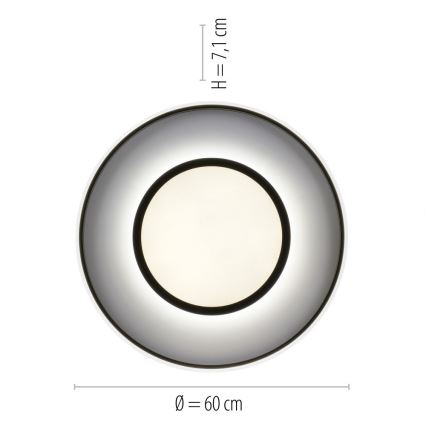 Leuchten Direkt 11627-18 - LED RGB Reguliuojamas šviestuvas ARENDA LED/31W/230V 2700-5000K + valdymo pultas