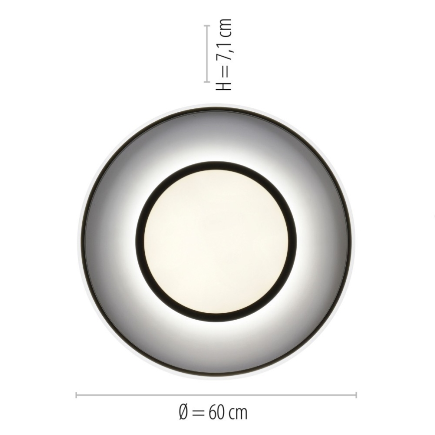 Leuchten Direkt 11627-18 - LED RGB Reguliuojamas šviestuvas ARENDA LED/31W/230V 2700-5000K + valdymo pultas