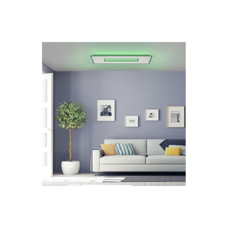 Leuchten Direkt 11646-16 - LED RGB Reguliuojamas lubinis šviestuvas RECESS 1xLED/41W/230V + 1xLED/7,5W + valdymo pultas